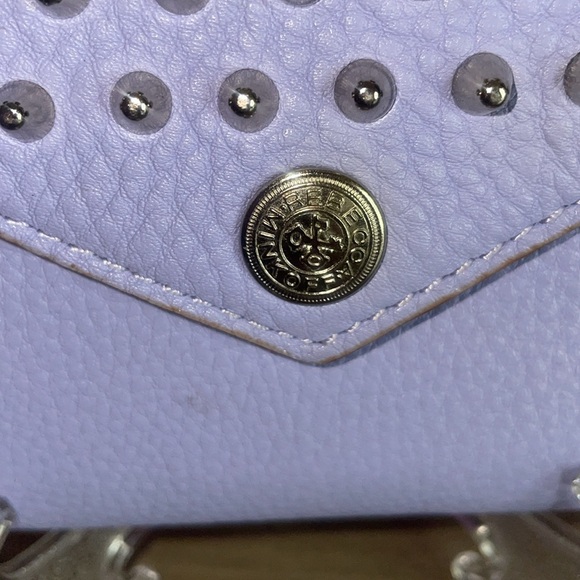 Rebecca Minkoff Leather Studded Wallet on a Chain Used - Picture 3 of 9